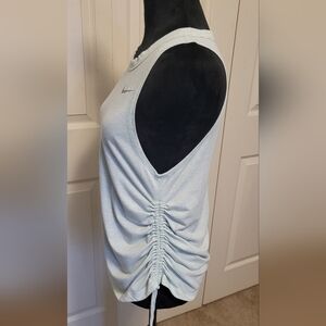Nike Dri FIT tank top Mint GREEN Size SMALL Rouched Side / OPEN BACK
